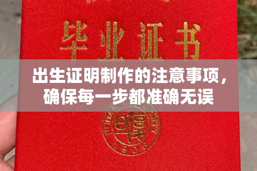 桥西出生证明制作的注意事项，确保每一步都准确无误